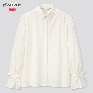 NWT Uniqlo X JWAnderson Gathered Long-Sleeve Shirt